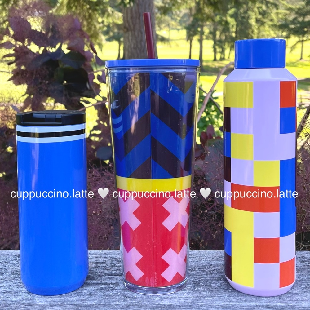 💙LAST TRIO💜Starbucks Target Summer 2 Tumblers - Picture 2 of 14